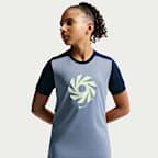Playera de futbol de manga corta Nike Dri-FIT para niños talla grande Erling Haaland Academy
