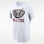 Playera universitaria Nike para hombre Alabama Primetime Logo Mantra