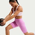 Nike One Women's High-Waisted 8" Biker Shorts with Pockets