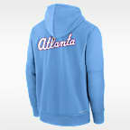 Atlanta Braves Authentic Collection City Connect Men's Nike Therma MLB Pullover Hoodie