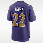 Derrick Henry Baltimore Ravens Men's Nike NFL Game Jersey