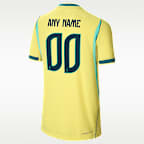 Brazil 2026/27 Match Home Big Kids' Nike Aero-FIT Soccer Authentic Custom Jersey By You