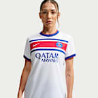 Dámské domácí předzápasové fotbalové tričko Nike Dri-FIT Paris Saint-Germain