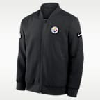 Pittsburgh Steelers Sideline Men's Nike NFL Full-Zip Bomber Jacket