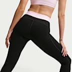 Nike Pro leggings i full lengde med mellomhøyt liv til dame