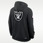 Las Vegas Raiders Utility Player Sideline Men's Nike Dri-FIT NFL Full-Zip Hoodie