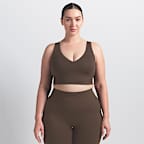 Bra dal design allungato con scollo a V NikeSKIMS Matte – Donna