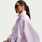 Chamarra tipo anorak de satén con cierre de 1/4 para mujer Nike Sportswear