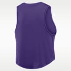 LSU One Women's Nike Dri-Fit Cropped Tank Top