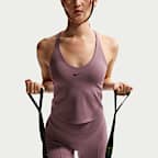 나이키 유니버사 여성 미디엄 서포트 패드 스포츠 브라 탱크