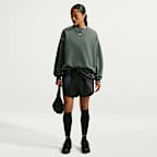 Nike Studio Fleece Medium Weight Women's Oversized Crew-Neck Sweatshirt