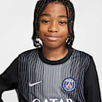 Paris Saint-Germain 2025/26 Stadium Goalkeeper Older Kids' Nike Dri-FIT Football Replica Long-Sleeve Shirt