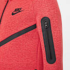 Sudadera con gorro con cierre completo para niños grandes Nike Sportswear Tech Fleece