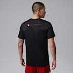 Playera de manga corta Nike Dri-FIT de básquetbol para hombre Nike NCAA Houston Cougars