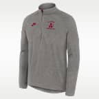 Playera universitaria Nike Dri-FIT de medio cierre para hombre Alabama Legacy