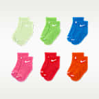 Calcetines al tobillo Dri-FIT para niños (6 pares) Nike Performance Basics