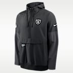 Las Vegas Raiders Well Rounded Anorak Men's Nike NFL 1/2-Zip Hooded Jacket