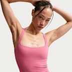 나이키 젠비 여성 라이트 서포트 스포츠 브라 탱크