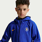 Giacca antipioggia da calcio con cappuccio Nike Storm-FIT Chelsea FC Academy Pro – Ragazzo/a
