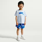 Nike Sportswear Little Kids' In The Zone 2-Piece Printed Shorts Set