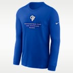 Los Angeles Rams Team Issue Men's Nike Dri-FIT NFL Long-Sleeve T-Shirt