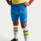 Kit de 3 piezas de fútbol Nike Replica para niños talla pequeña Brazil local 2026 Stadium