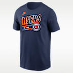 Playera Nike de la MLB para hombre Detroit Tigers Cooperstown Team Logo
