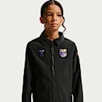 Chamarra de futbol de tejido Woven Kobe para niños talla grande FC Barcelona visitante