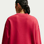 Sudadera de cuello en V oversized para mujer Nike Studio Fleece Medium Weight