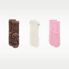 Nike Wild Warmth Big Kids' Fashion Crew Socks (3 Pairs)