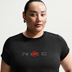 Playera cropped entallada para mujer (talla grande) Nike Sportswear Chill Knit
