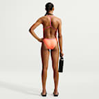Traje de baño de una pieza con espalda en T ajustable para mujer Nike Swim HydraStrong
