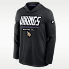 Minnesota Vikings Sideline Men's Nike Dri-FIT NFL Long-Sleeve Hooded Top
