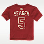 Playera Nike de la MLB infantil Corey Seager, Texas Rangers, edición City Connect