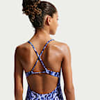 Traje de baño de 1 pieza para niña talla grande Nike Swim Hydroguard