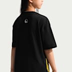Playera de manga corta para niños talla grande Golden State Warriors Nike Edge 26