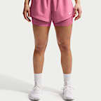 Shorts Dri-FIT 2 en 1 de tiro medio de 8 cm para mujer Nike One