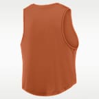 Texas One Women's Nike Dri-Fit Cropped Tank Top