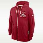 Arizona Cardinals Utility Player Sideline Men's Nike Dri-FIT NFL Full-Zip Hoodie