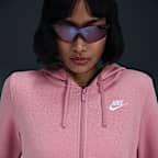 Sudadera con gorro de cierre completo para mujer Nike Sportswear Club Fleece