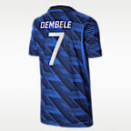 Jersey de fútbol Nike Dri-FIT ADV de la selección nacional de Francia local 2026 Match Ousmane Dembélé para niños talla grande