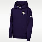 Minnesota Vikings Rivalries Collection Sideline Club Big Kids' Nike NFL Pullover Hoodie