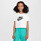 Zkrácené tričko Nike Sportswear pro větší děti (dívky)