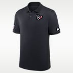 Polo Nike Dri-FIT de la NFL para hombre Houston Texans Sideline Victory Stripe