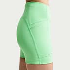 Nike Swift strakke hardloopshorts met binnenbroekje, hoge taille en zakken voor dames (10 cm)