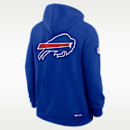Sudadera con gorro Nike de la NFL de cierre completo para hombre Buffalo Bills Utility Player Sideline