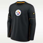Playera de manga larga Nike Therma-FIT de la NFL para hombre Pittsburgh Steelers Sideline Coaches