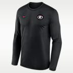 Georgia Sideline Legend Small Logo Men's Nike Dri-FIT College Long-Sleeve T-Shirt