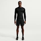 Haut de fitness à manches longues et col montant Dri-FIT Nike Pro pour homme