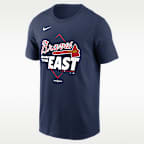 Playera Nike de la MLB para hombre Atlanta Braves 2026 NL East Division Champions